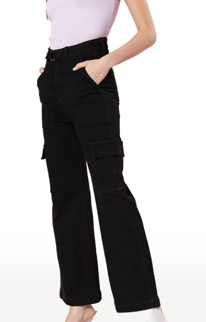 Go Colors Women Solid Black Mid Rise Cotton Pants Buy Go Colors Women  Solid Black Mid Rise Cotton Pants Online at Best Price in India  Nykaa