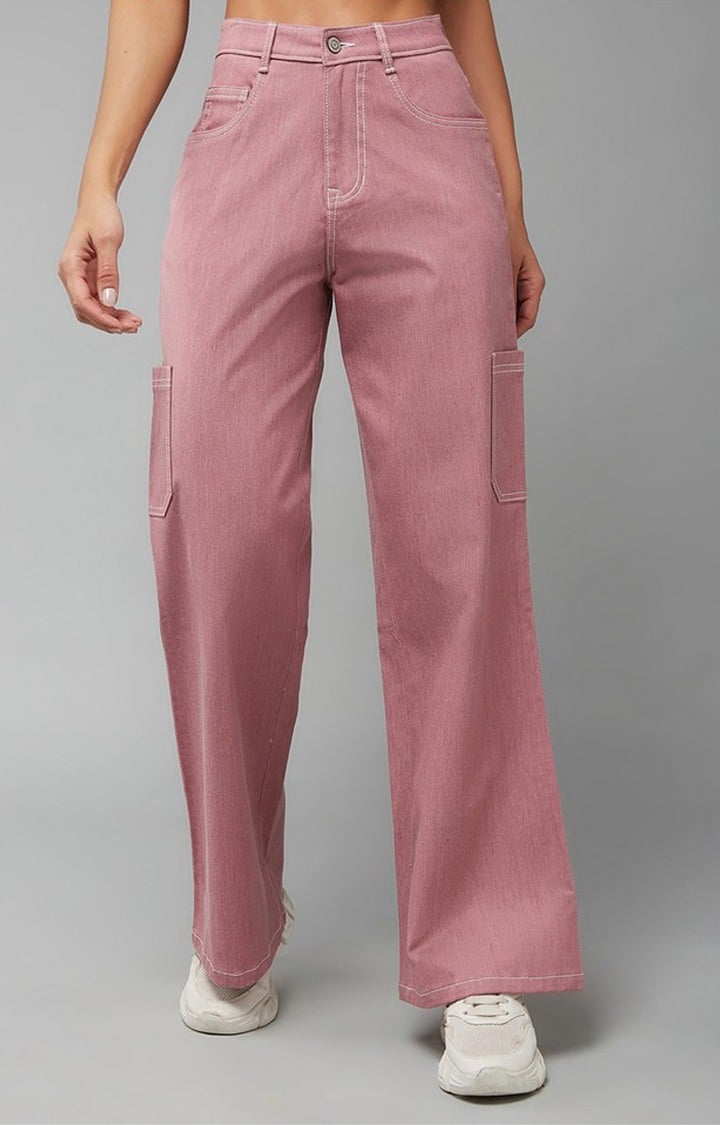 ★Polysooem★ OVERSIZED TUCK PANTS, PINK Polysooem Oversized Tuck Pants - Pink | International Store