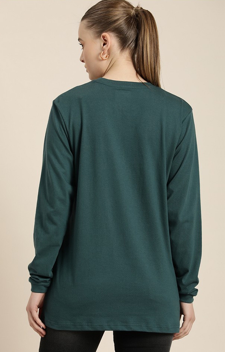 Boxy T-shirt - Emerald Green Cotton