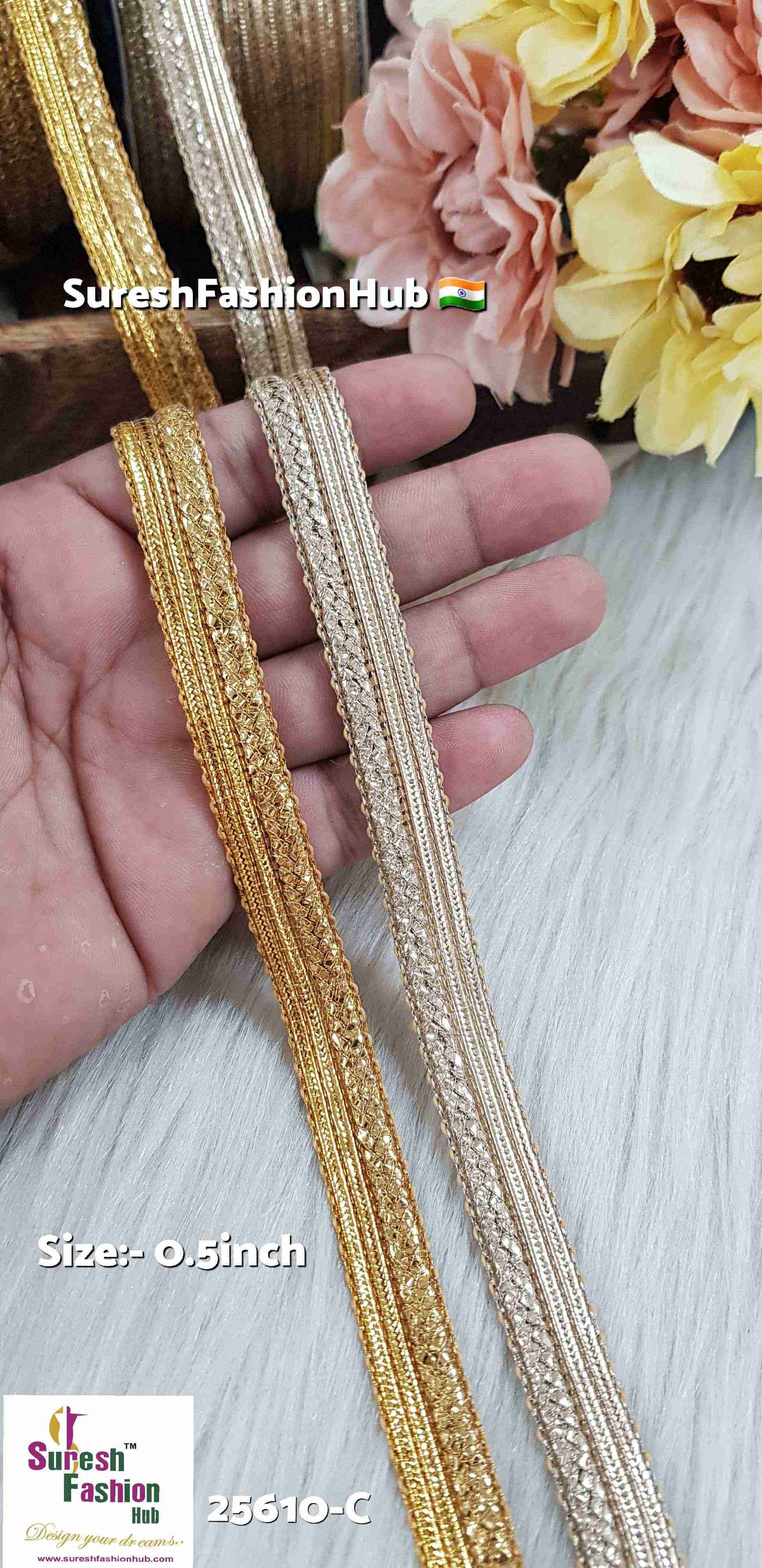 Antique Majesty Gota Jhalar Lace