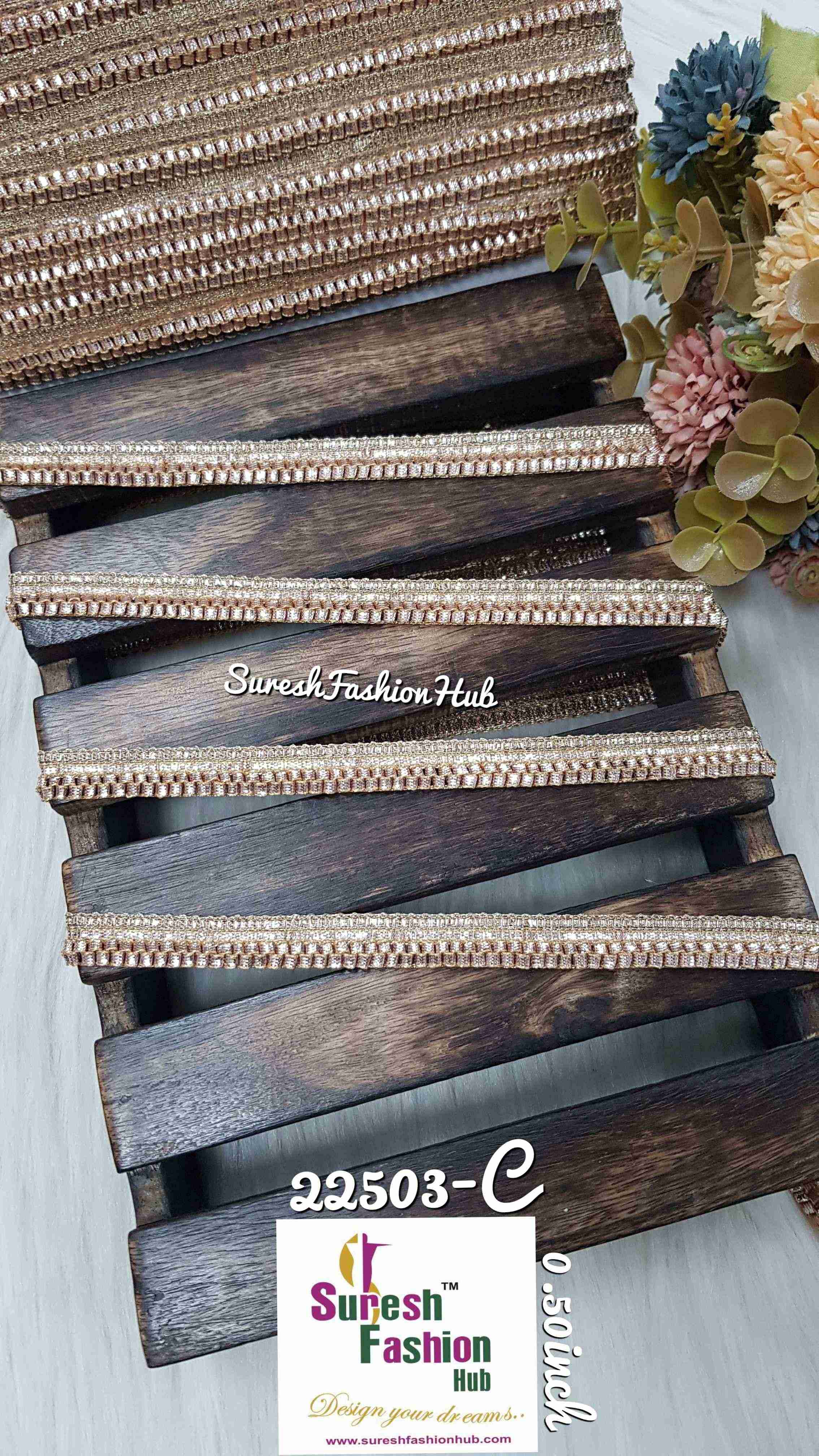 pearl Gold Elegance Gota Borders