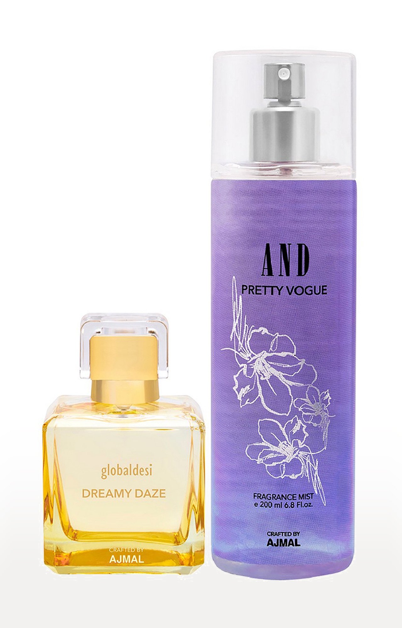AND Crafted By Ajmal | Global Desi Dreamy Daze EDP 50ML & AND Pretty Vogue Body Mist 200ML  0