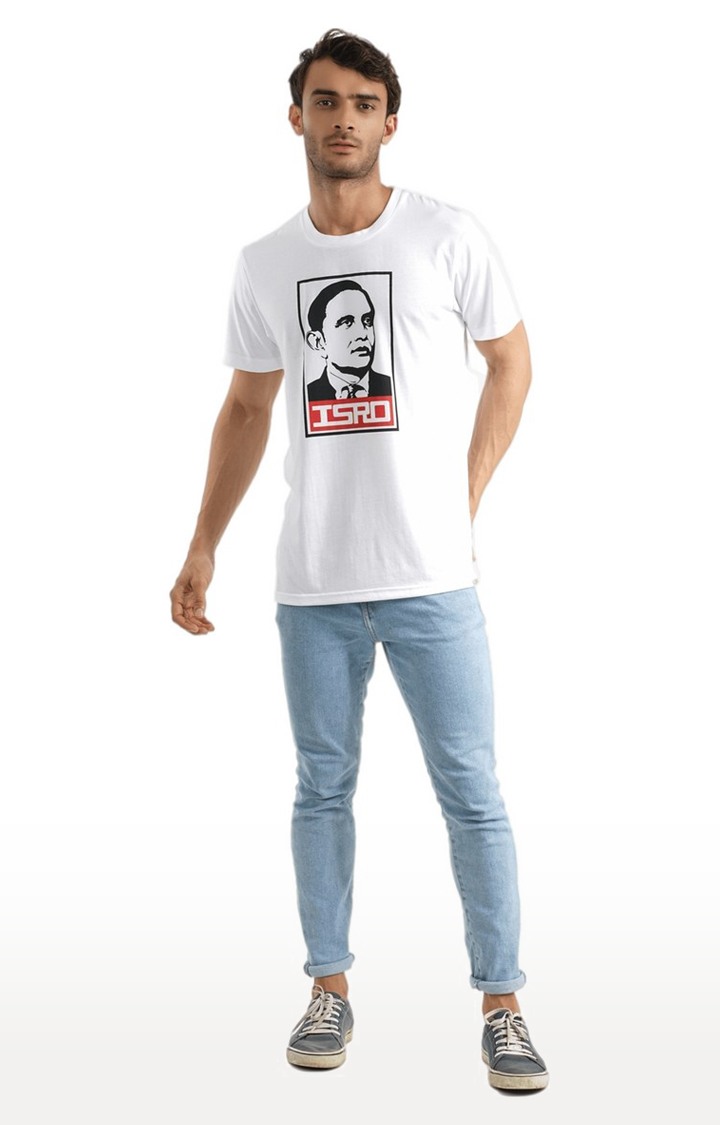 Unisex Dr. Vikram Sarabhai Tri-Blend T-Shirt in White