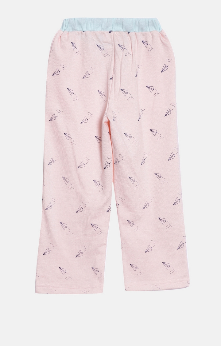 Kryptic | Aqua & Pink Cotton T-Shirt and Pyjama Set 4