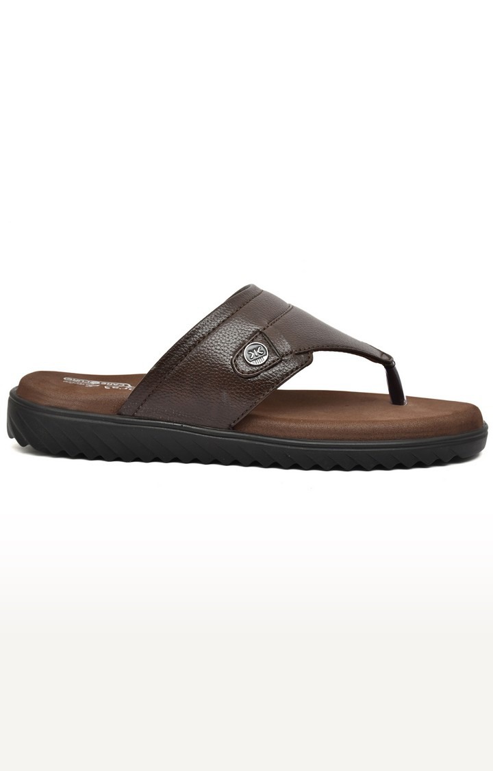 Men's Brown Slippers Orthopedic And Diabetic