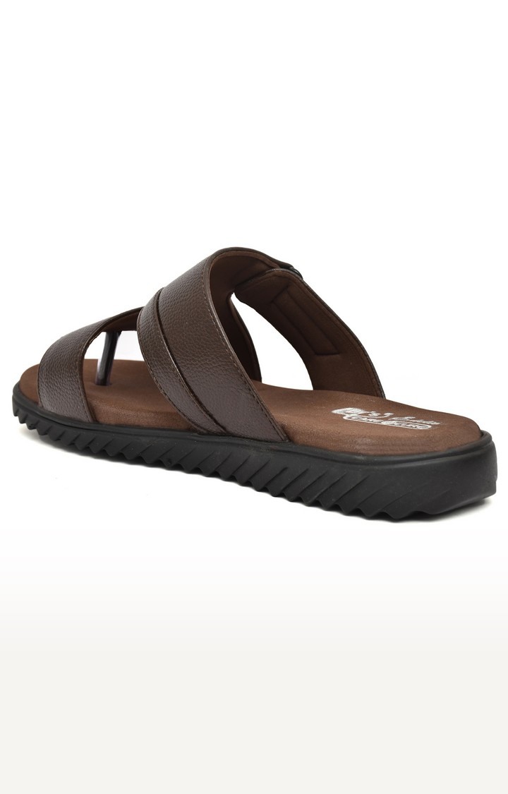 Men's Brown Slippers Orthopedic And Diabetic