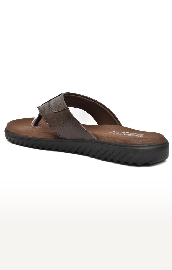 Men's Brown Slippers Orthopedic And Diabetic