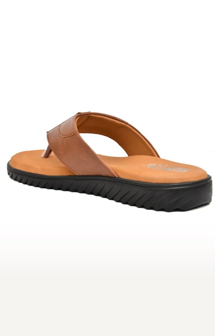 Men's Tan Slippers Orthopedic And Diabetic