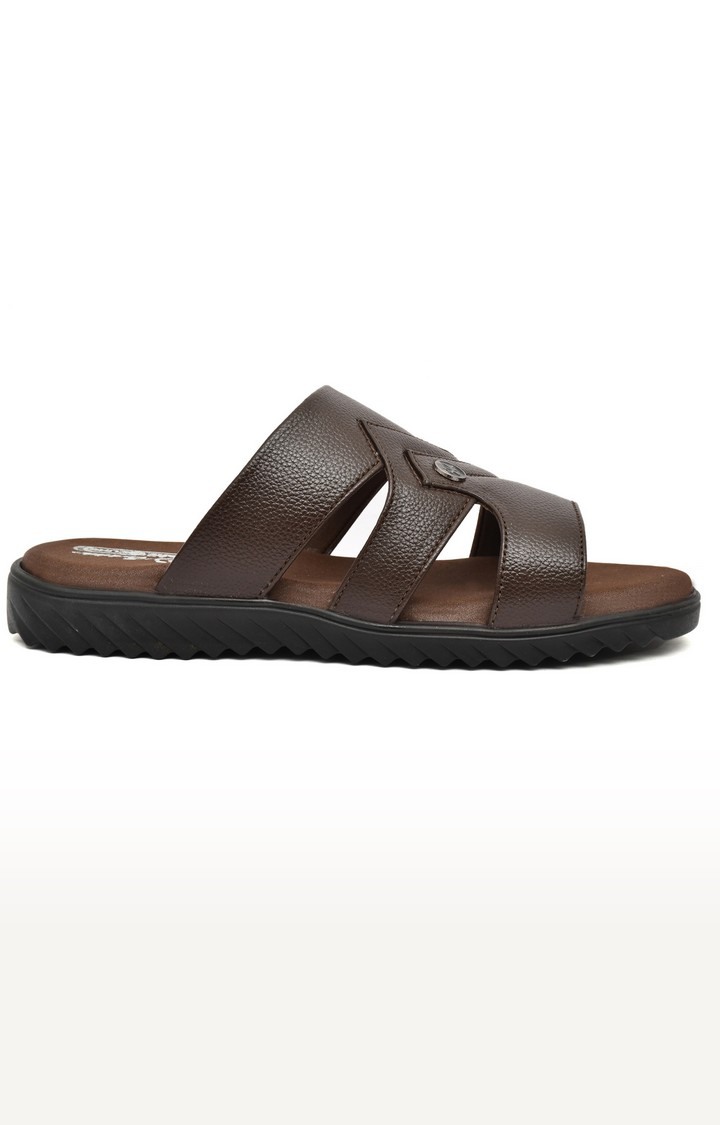 Men's Brown Slippers Orthopedic And Diabetic