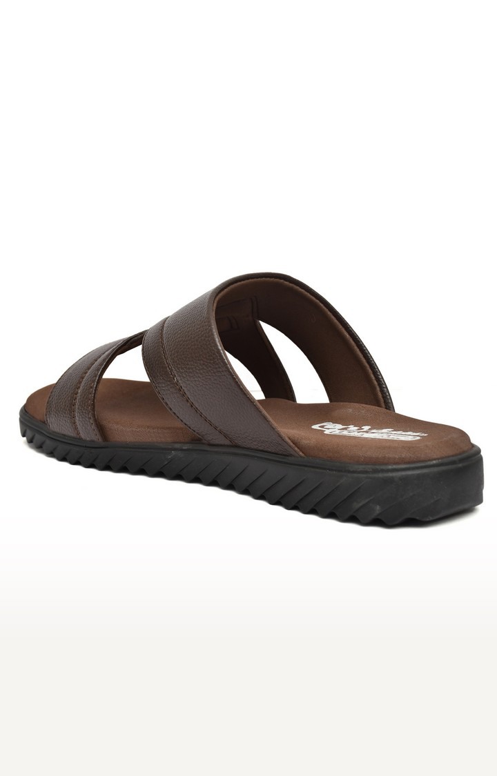 Men's Brown Slippers Orthopedic And Diabetic