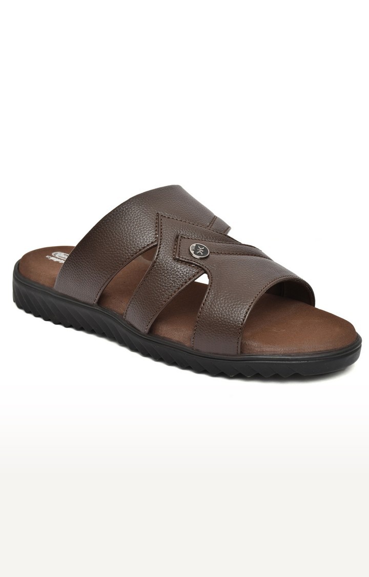 Men's Brown Slippers Orthopedic And Diabetic