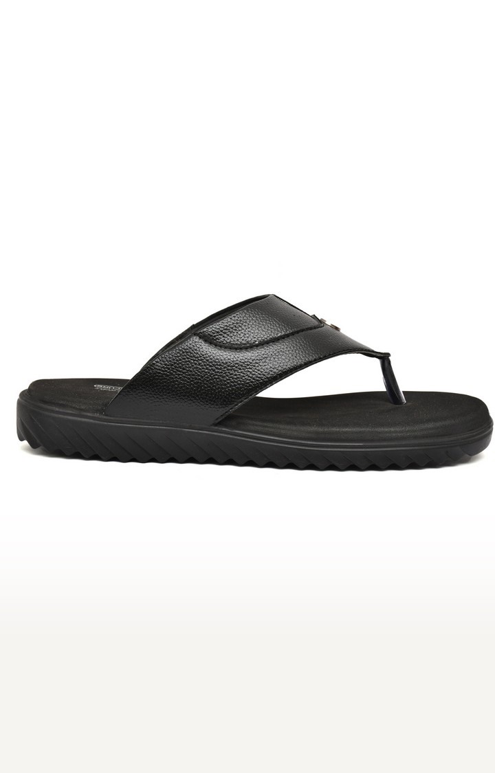 Men's Black Slippers Orthopedic And Diabetic