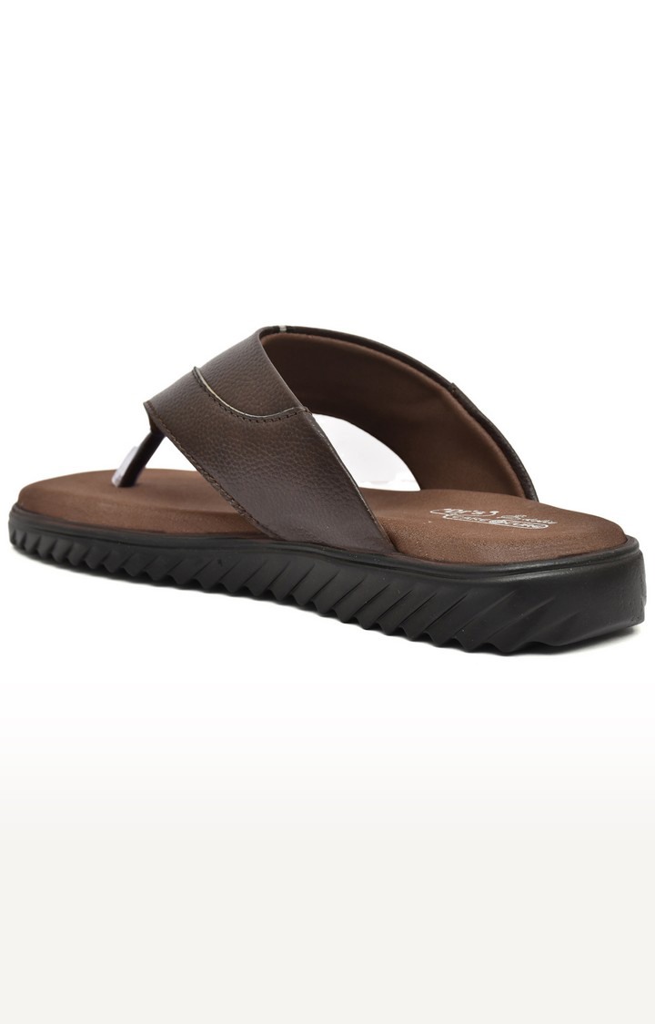 Men's Brown Slippers Orthopedic And Diabetic