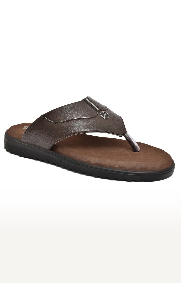 Men's Brown Slippers Orthopedic And Diabetic