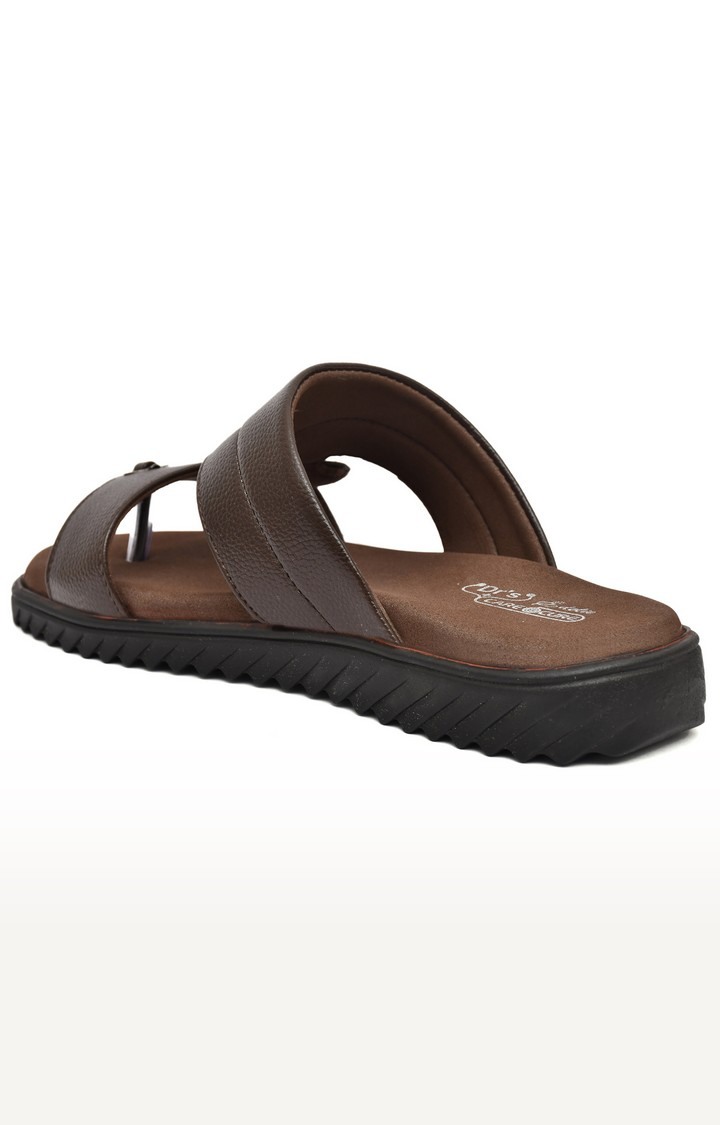 Men's Brown Slippers Orthopedic And Diabetic