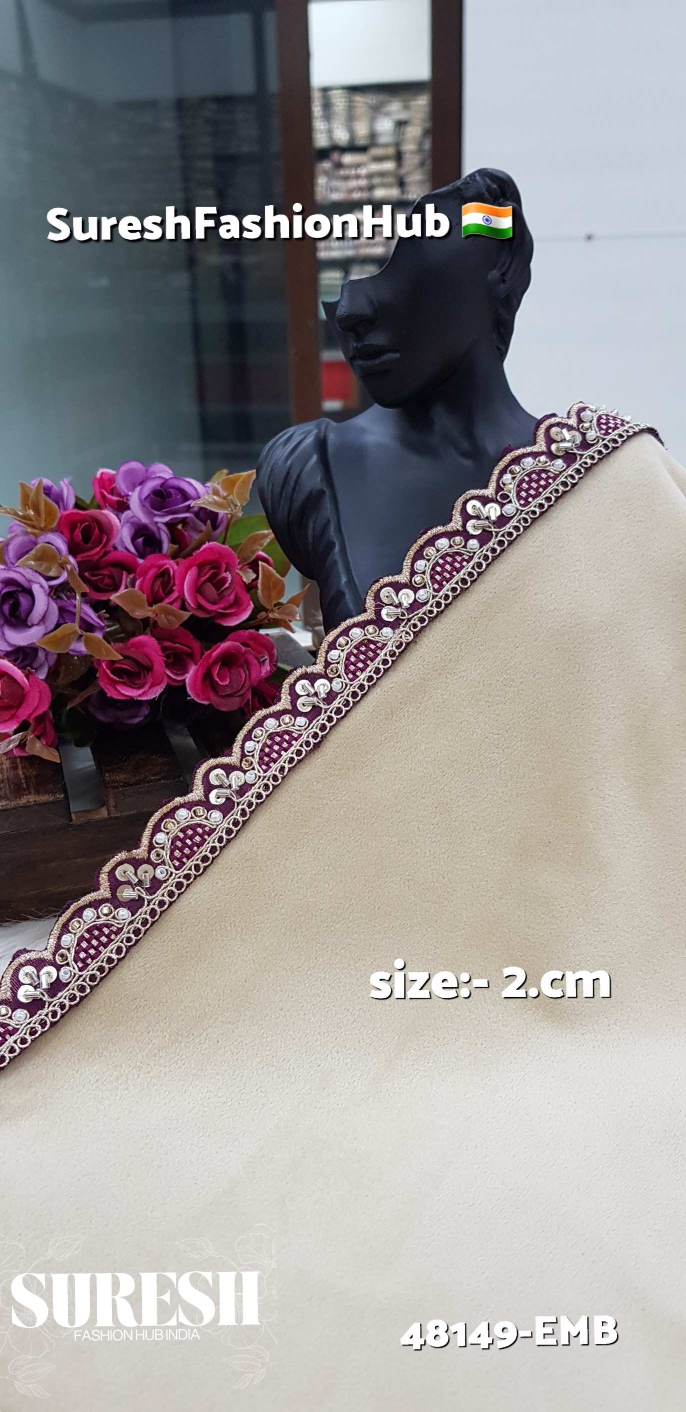Wine Whispers Scalloped Trim