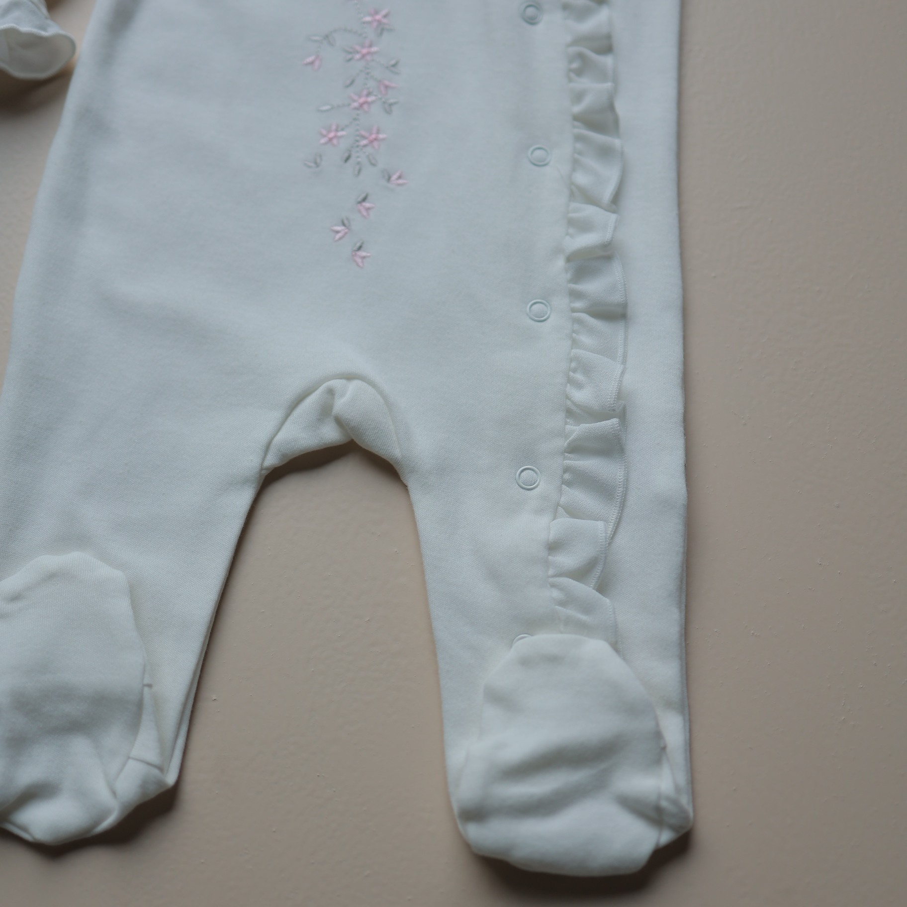 Snow Blossom Baby Romper