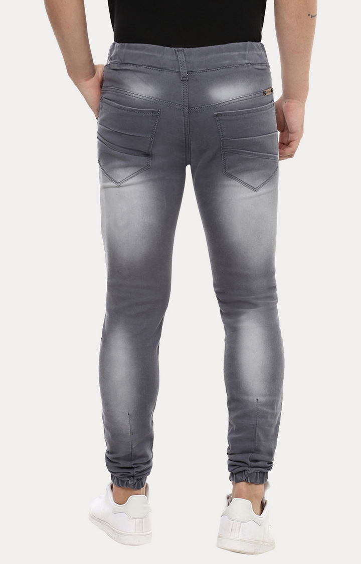 Urbano Fashion | Grey Solid Joggers 3