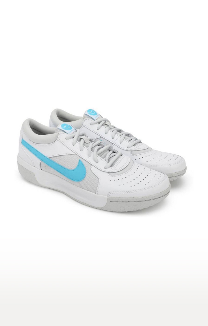 Nike | Men's White Synthetic Leather Outdoor Sports Shoes 0