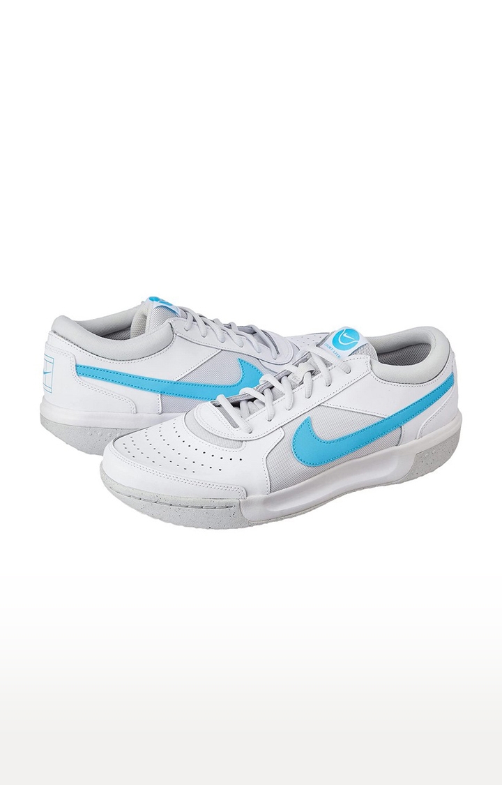 Nike | Men's White Synthetic Leather Outdoor Sports Shoes 4