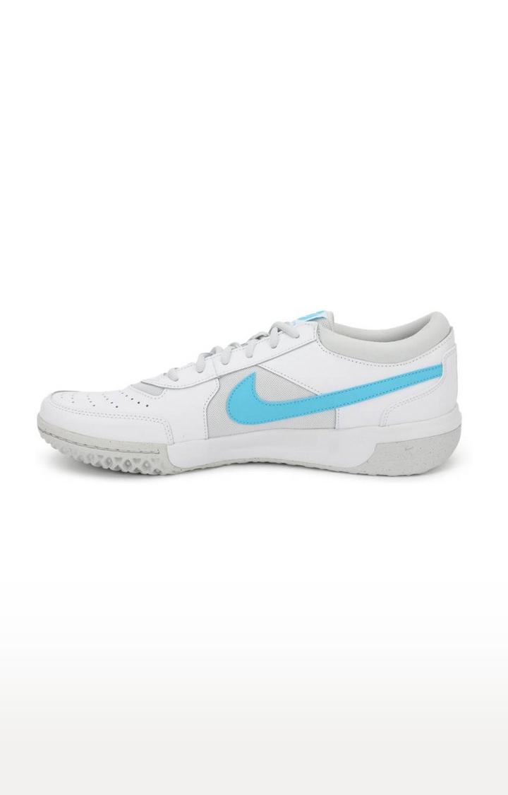 Nike | Men's White Synthetic Leather Outdoor Sports Shoes 1