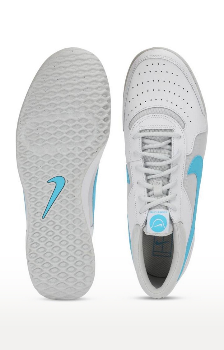 Nike | Men's White Synthetic Leather Outdoor Sports Shoes 3