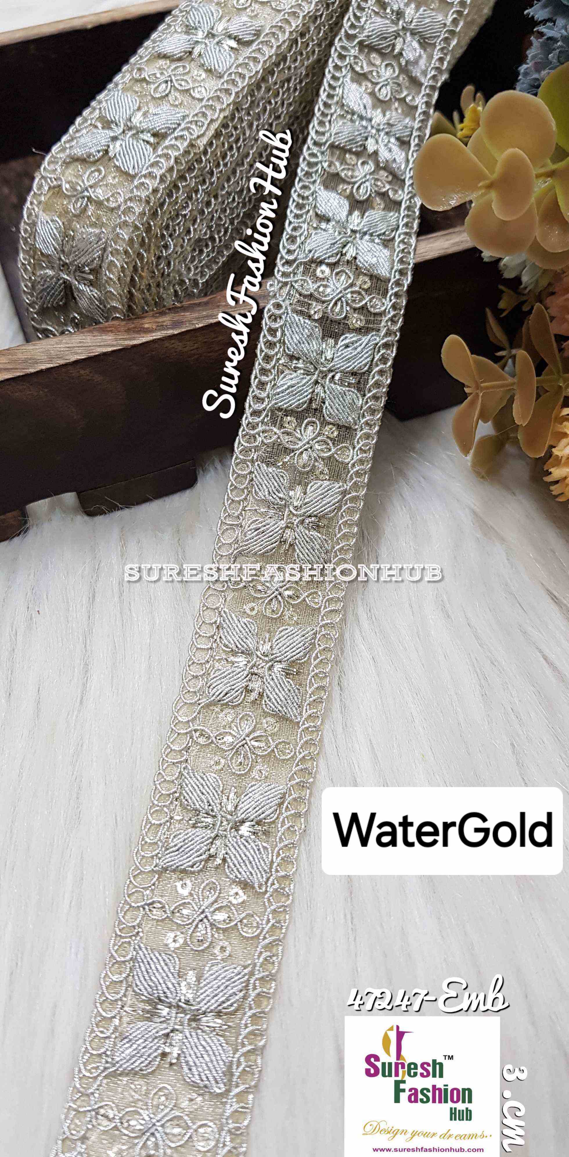 Delicate Water Butterfly Lace Trim