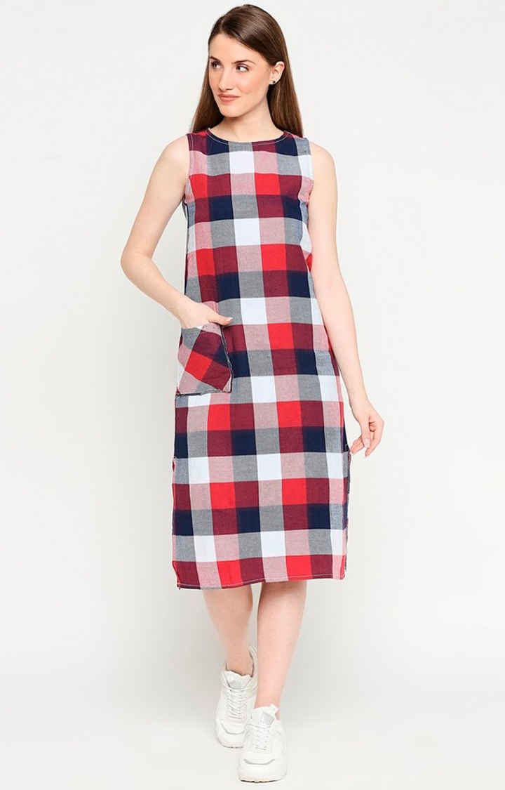 Red Checked Dress