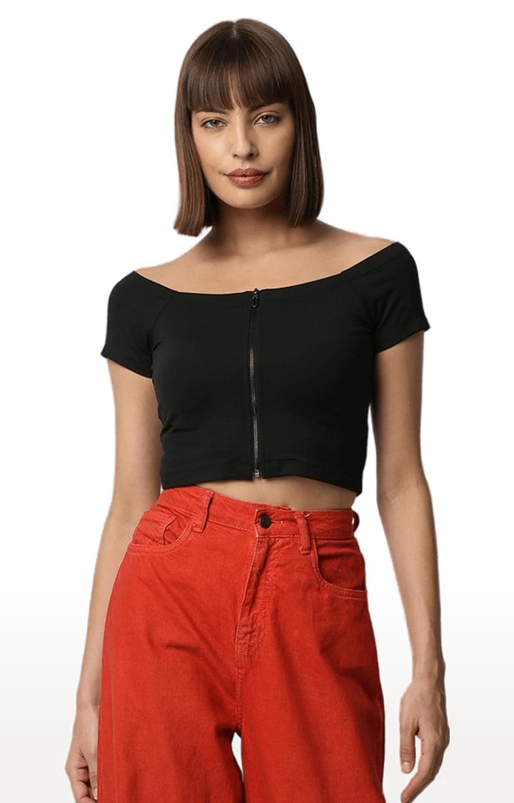 Off shoulder 2025 slim fit top