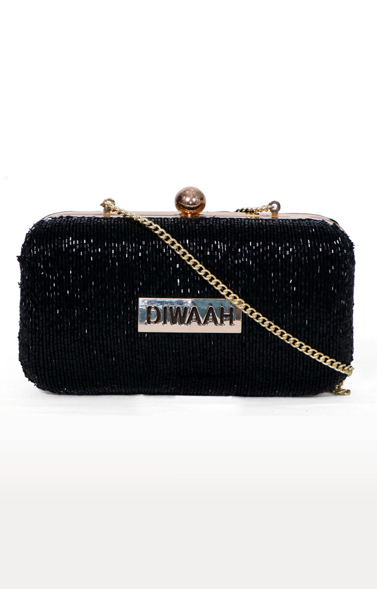 DIWAAH | Diwaah Black Embellished Clutches 0