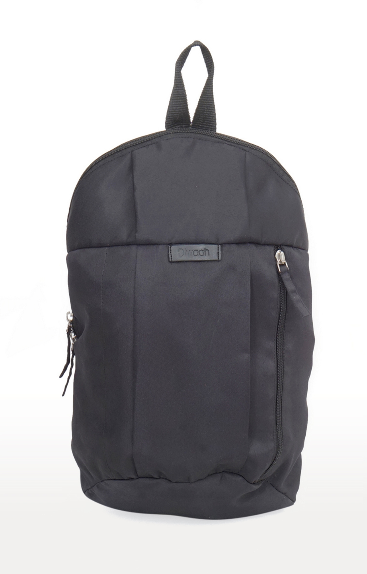 DIWAAH | Diwaah Black Solid Backpacks 0