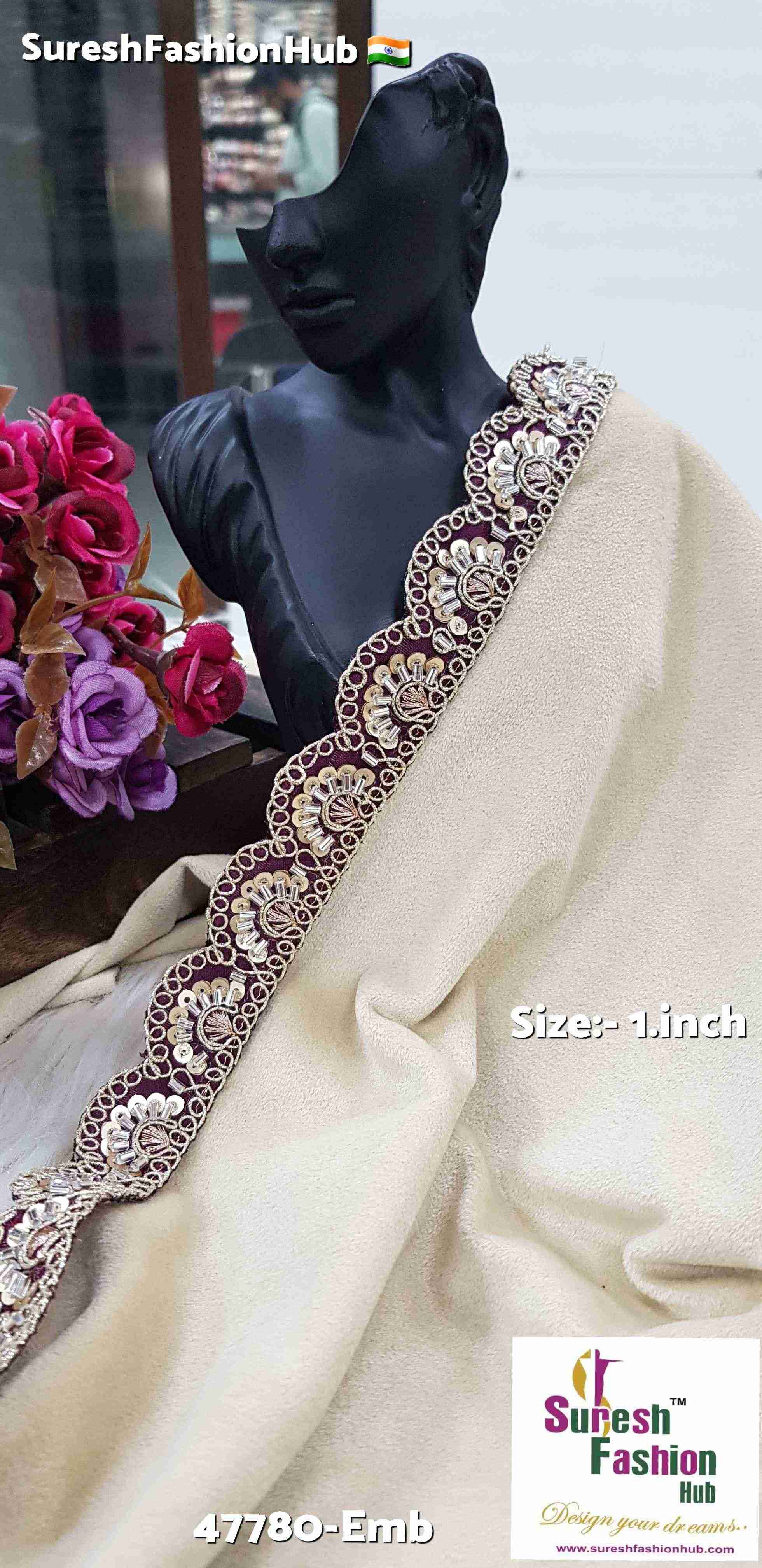 Wine Elegance Scalloped Lace
