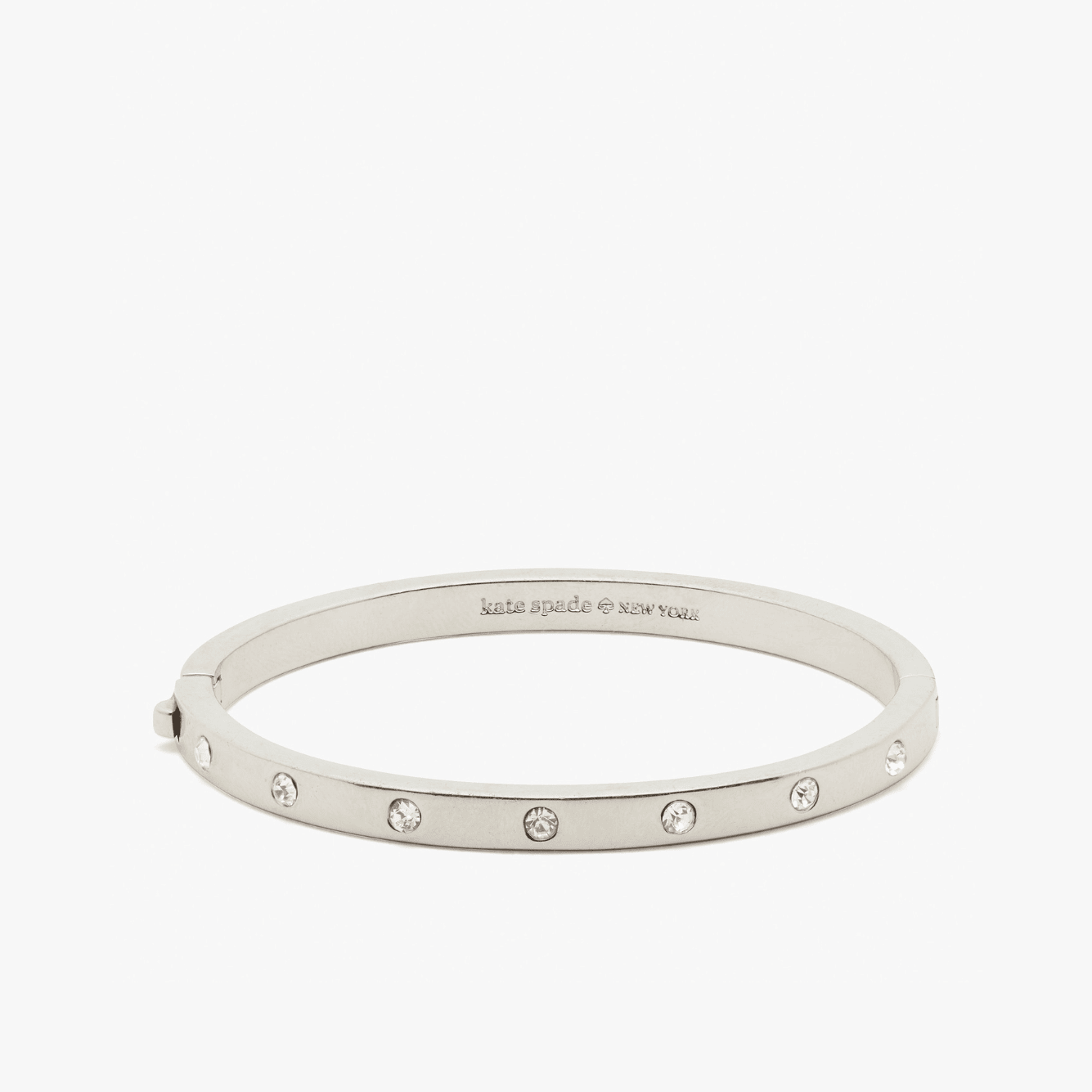 Set In Stone Hinged Gold Bangle