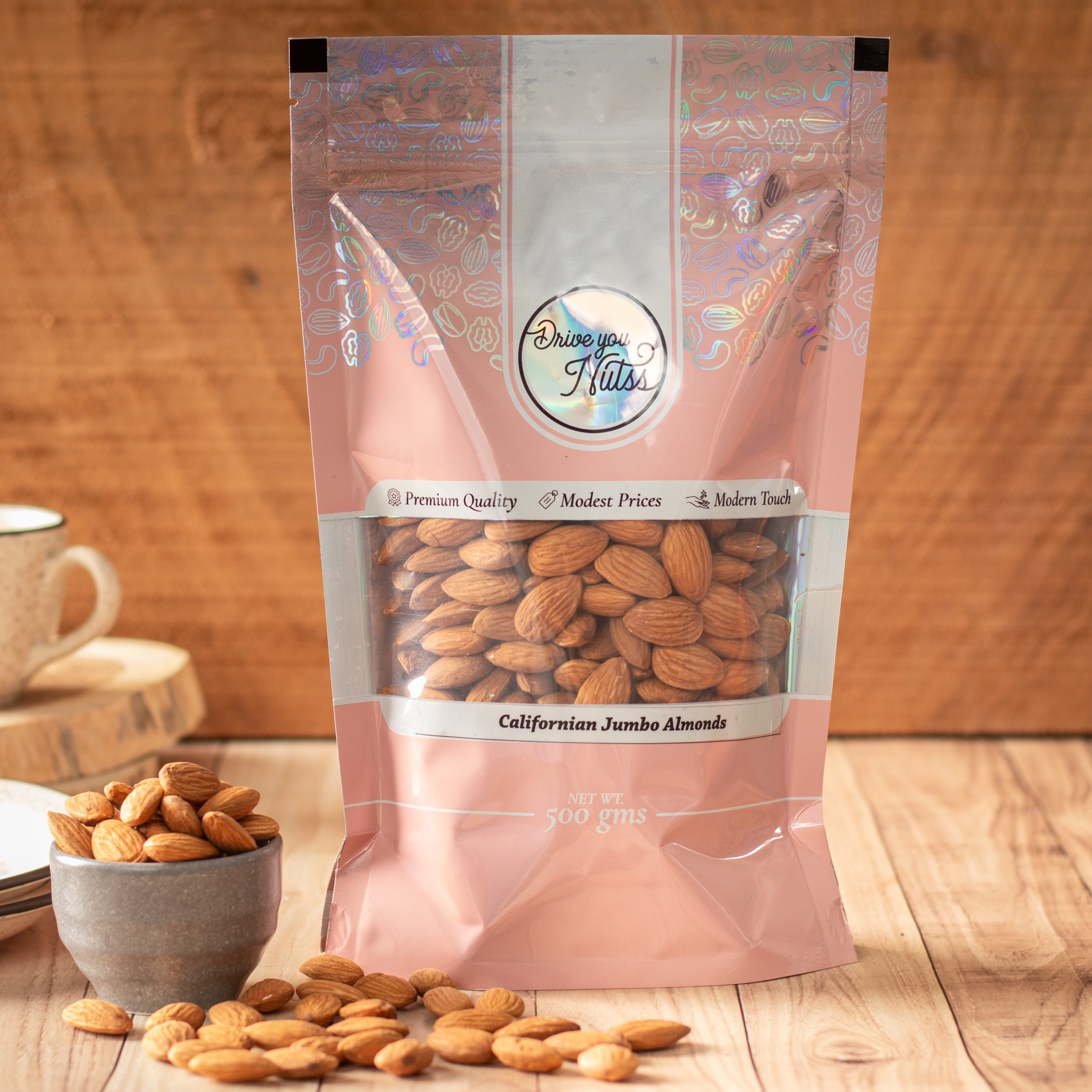 Californian Jumbo Almonds (500 Gms)