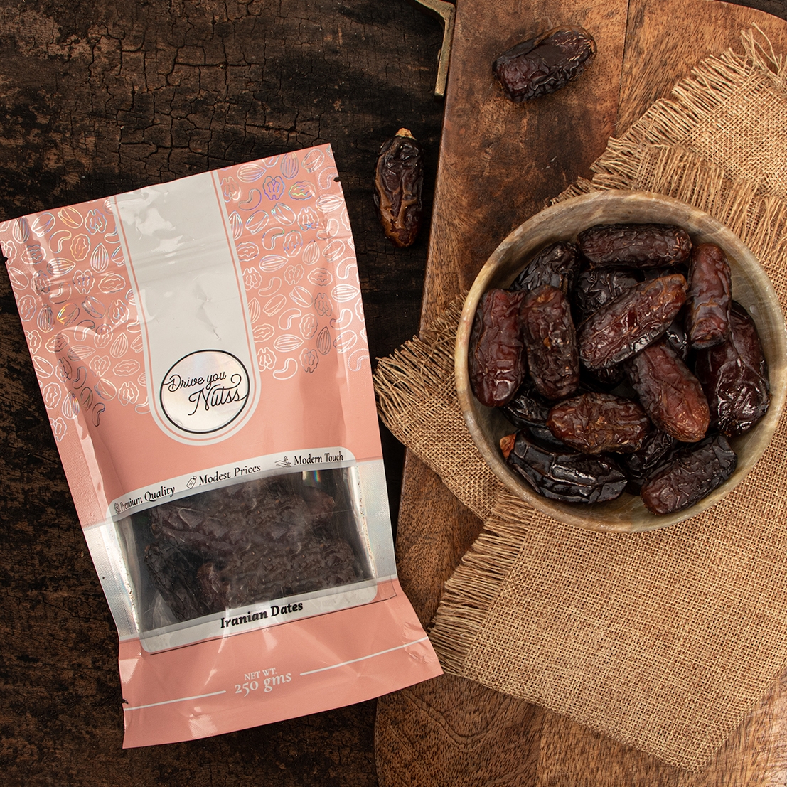 Drive You Nutss | Iranian Dates - (500 Gms) undefined