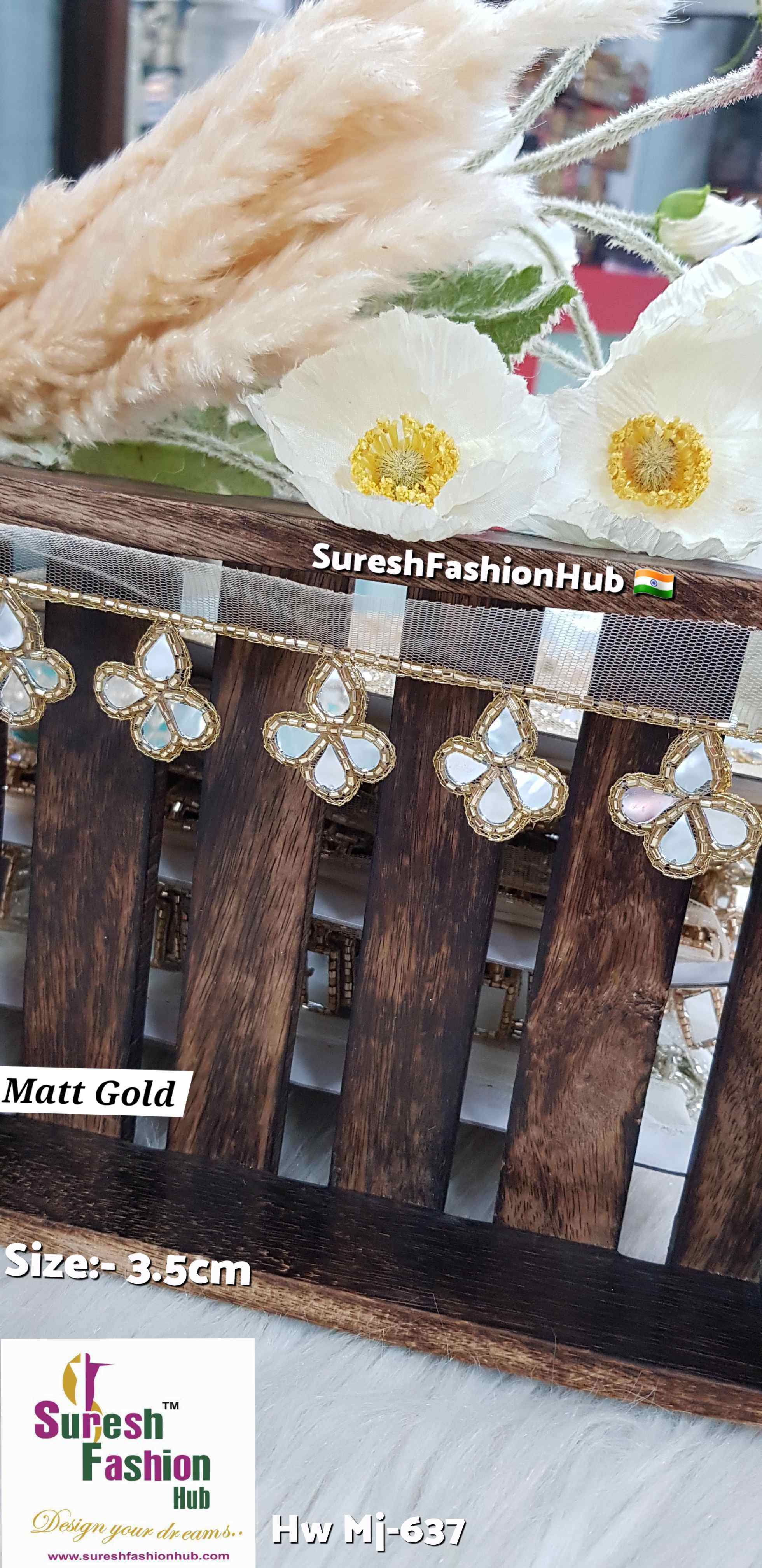 Matt Gold Abhinav Inspired Handmade Cutwork Lace