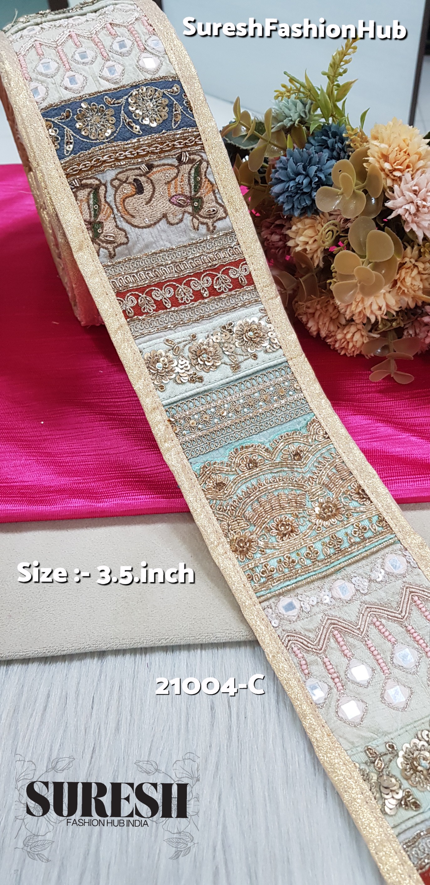 Gold Khichdi Heritage Mix Border – B (21004-C)