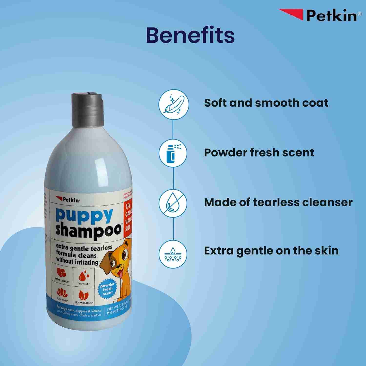 Petkin Puppy Shampoo for dogs – 1000ml
