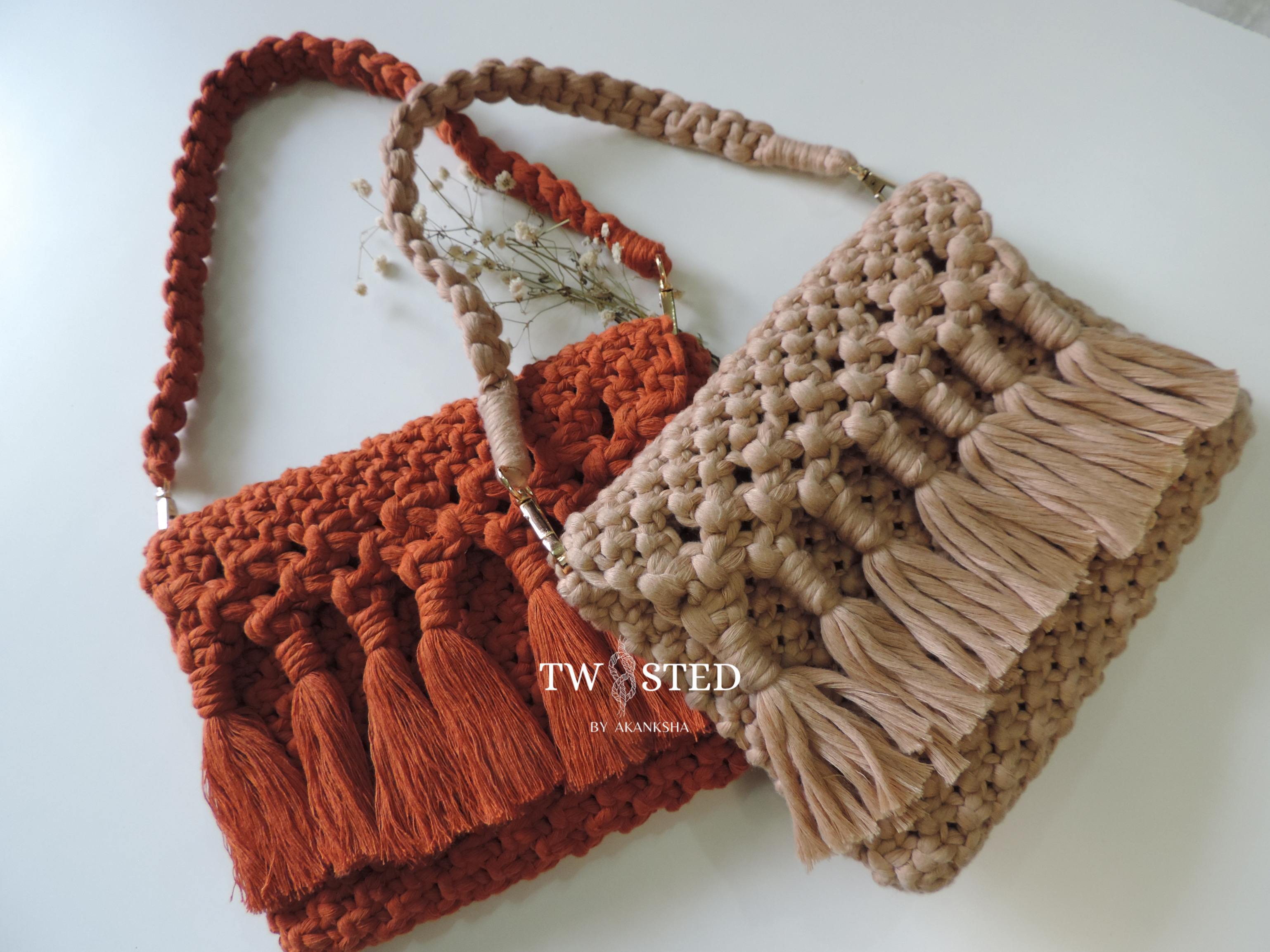 Macrame "Tassels" Sling Bag