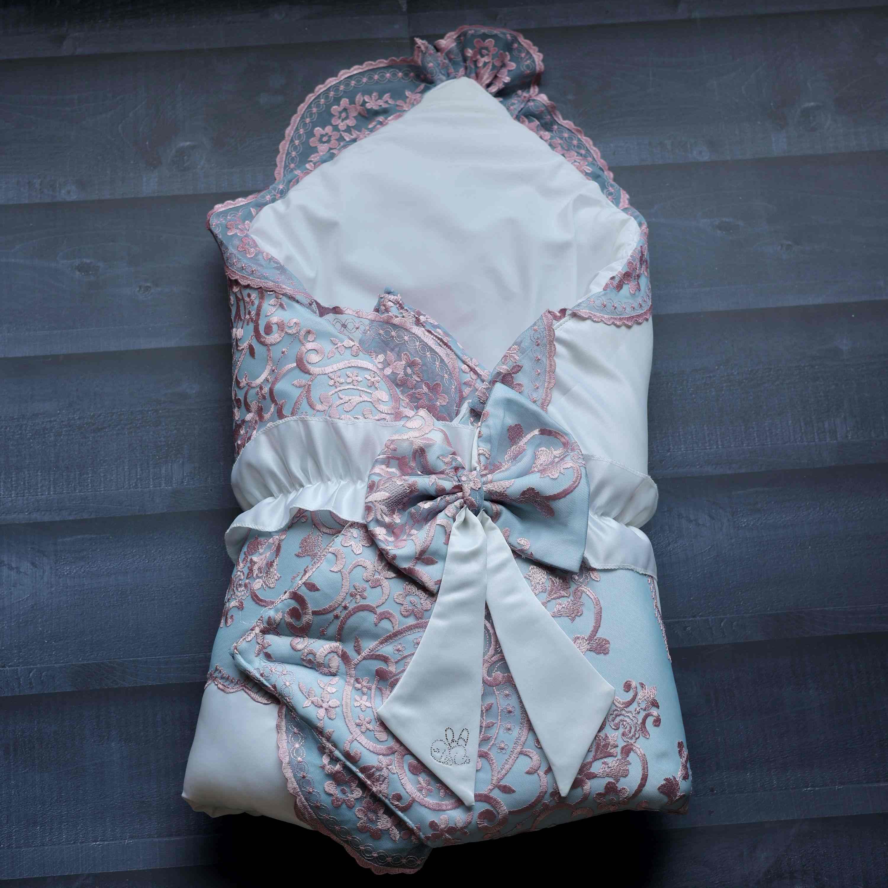 Sky and Rose Wrap