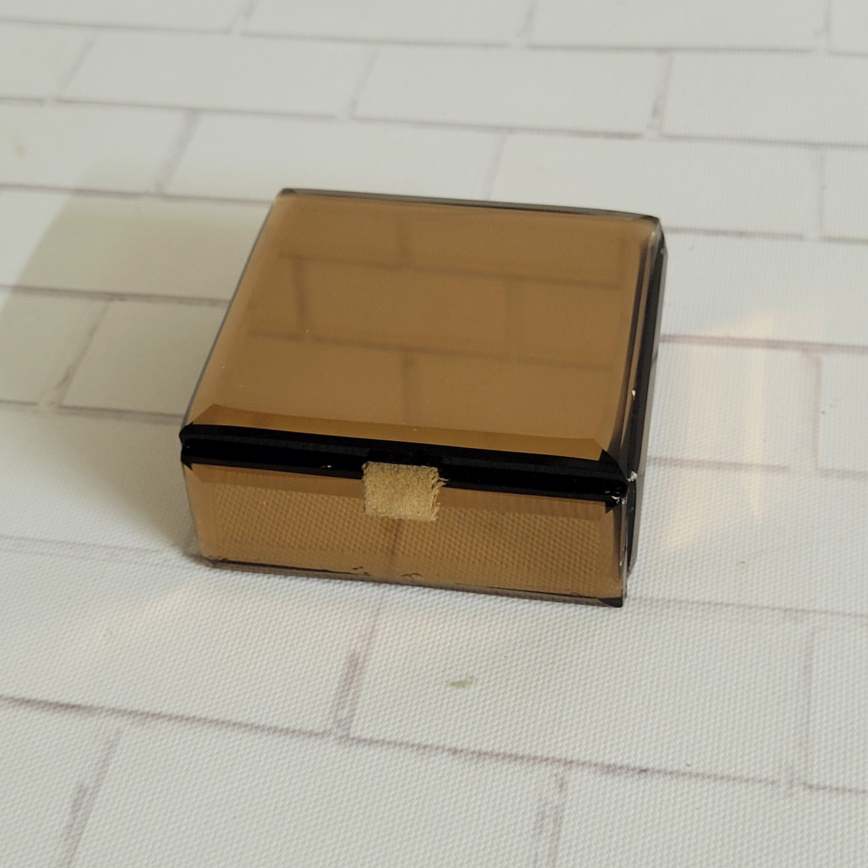 Brown Glass Stuff Coin Box