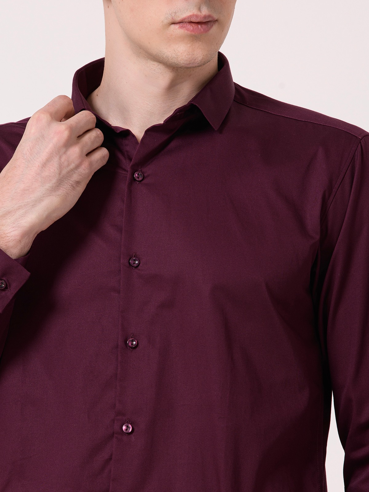 Albion Mens Wine Casual Shirt