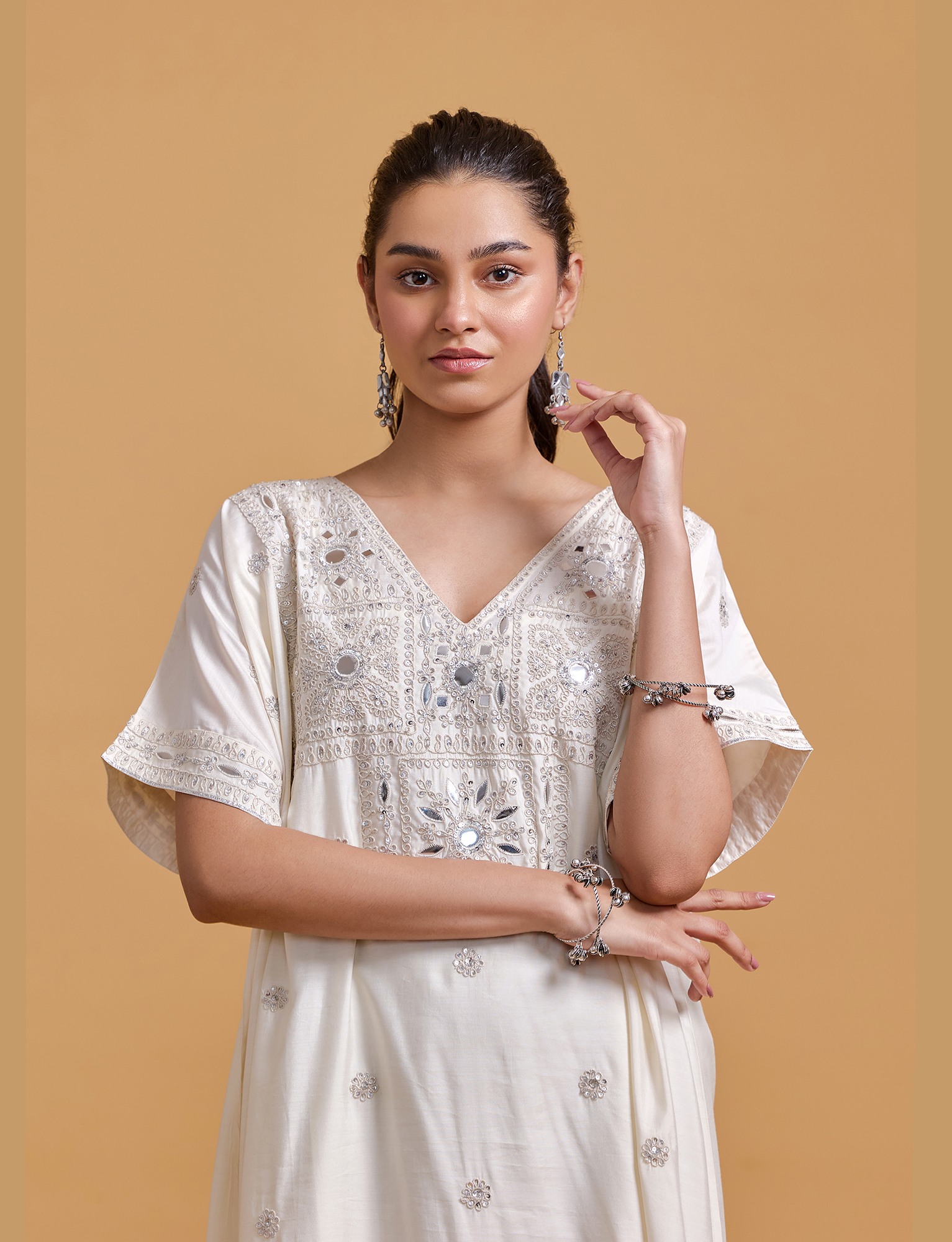 Zeenat Offwhite Kaftan