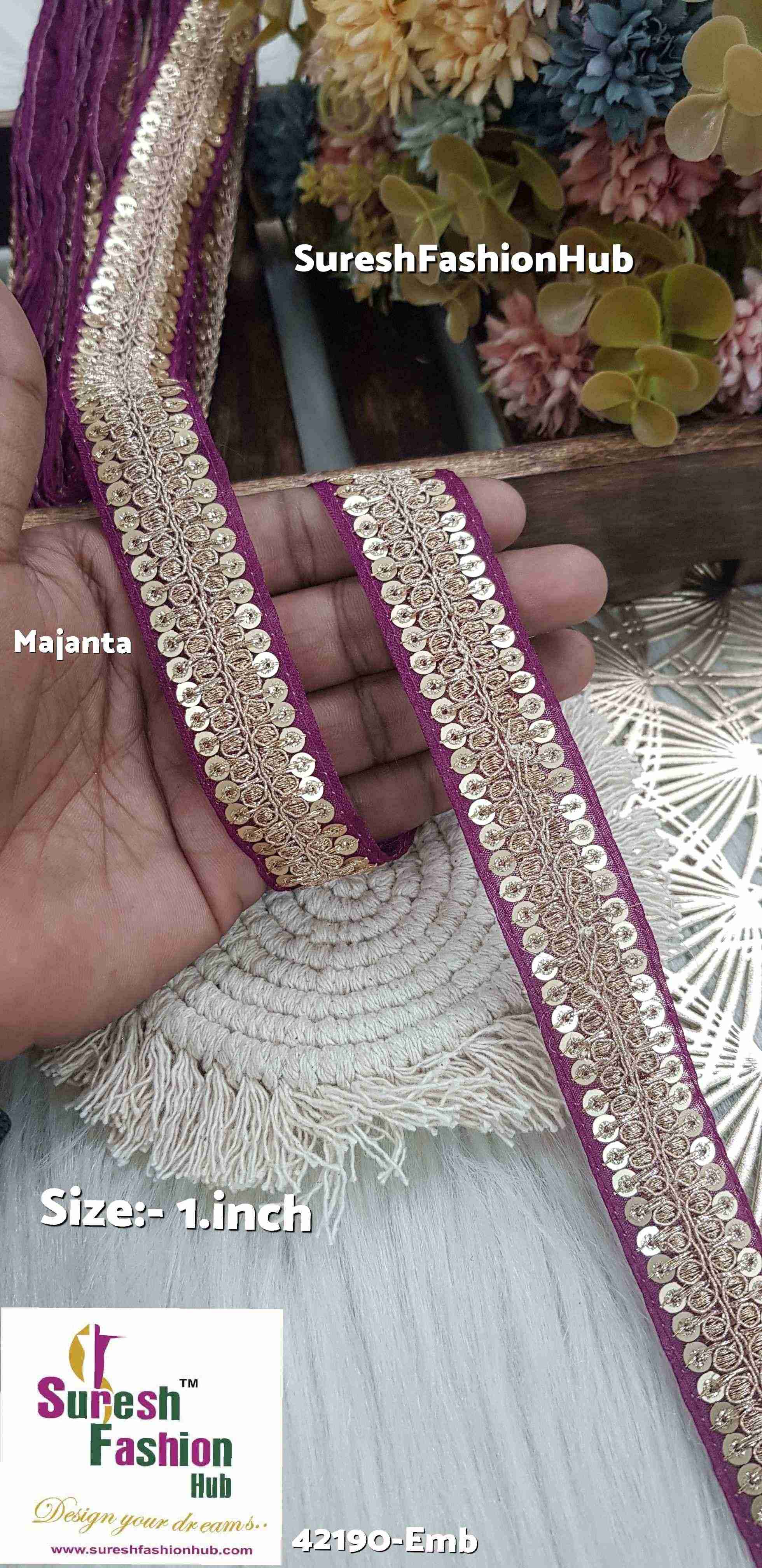 Majenta Bloom Embroidery Lace
