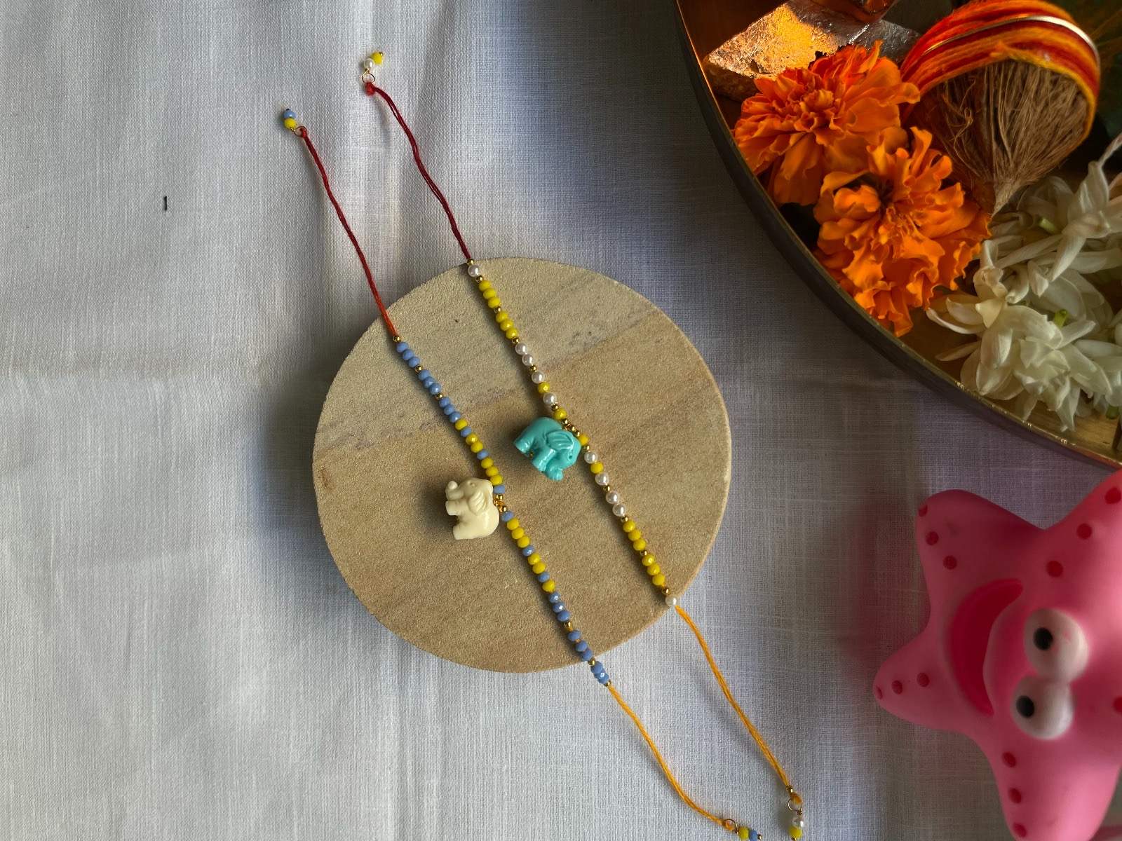 Turquoise Haathi Mere Saathi Rakhi