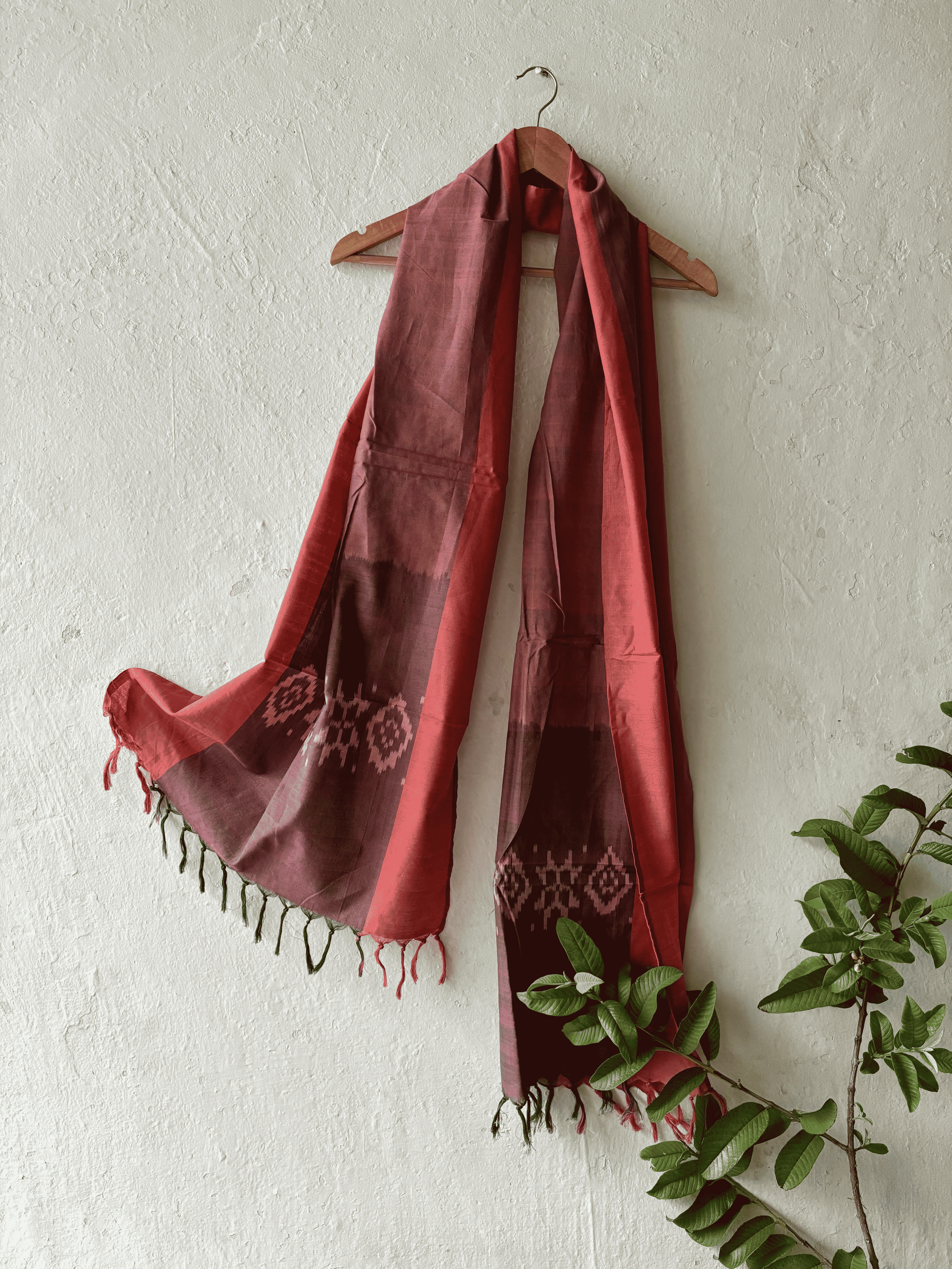 Natural Dyes Teliya Ikat Stole