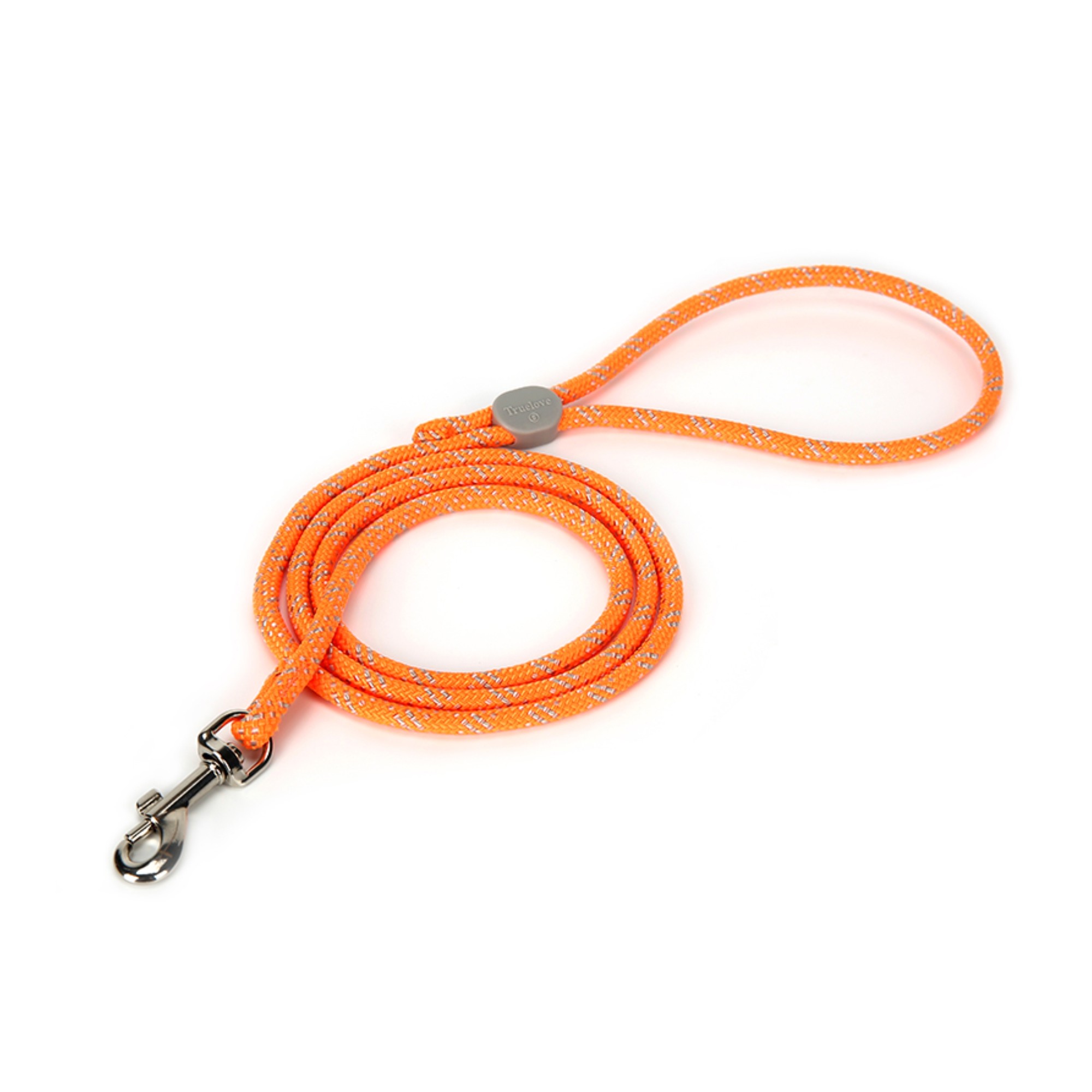 Truelove High Density Rope Webbing Leash for Dogs, Orange