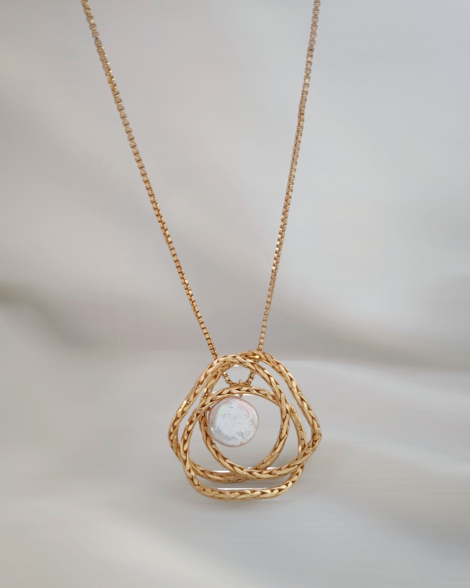Gold Mess Pendant