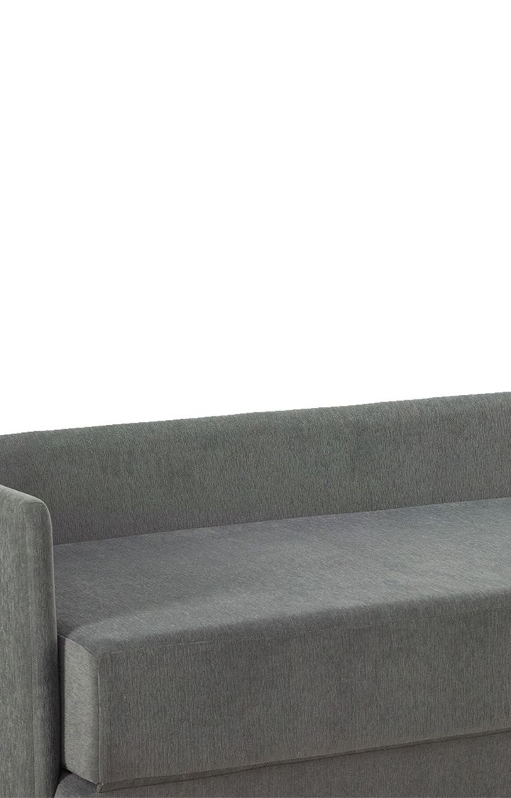 neudot Show Fabric Pull-Out Sofa Cum Bed for Living Room | 3 Seater Sofa Bed for Drawing Room & Bedroom|Diwan| Dark Grey Colour