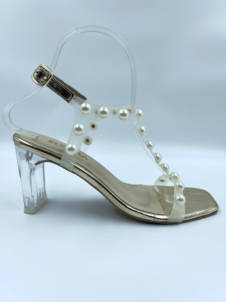 T-strap Pearl heels - Elviraa
